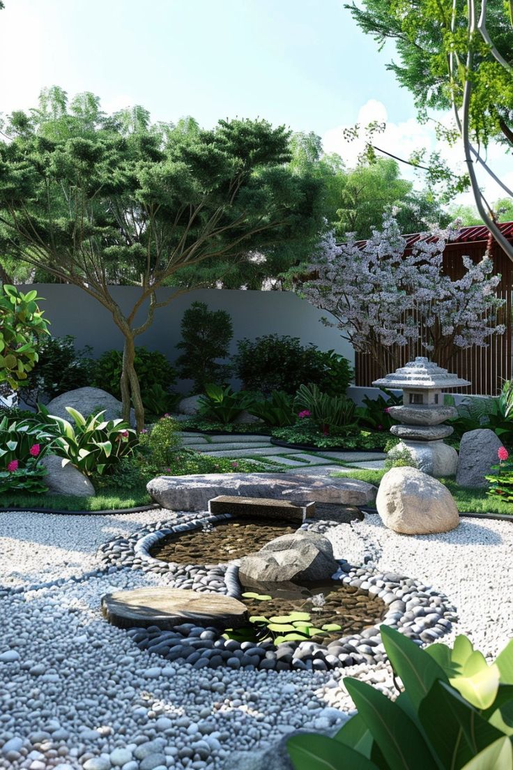 Thi công sân vườn nhật bản